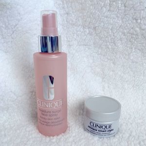 CLINIQUE Moisture Surge Face Spray/Smart Night Moisturizer Set